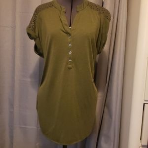 Cute Army Green Blouse